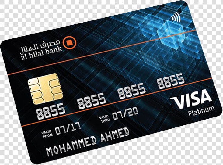 7023 Al Hilal Visa Platinum Credit Card   بطاقة مصرف الهلال  HD Png DownloadTransparent PNG