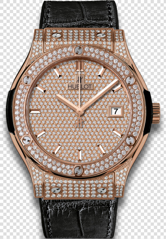 Diamond Watch Png   Hublot Watch Full Diamond  Transparent PngTransparent PNG