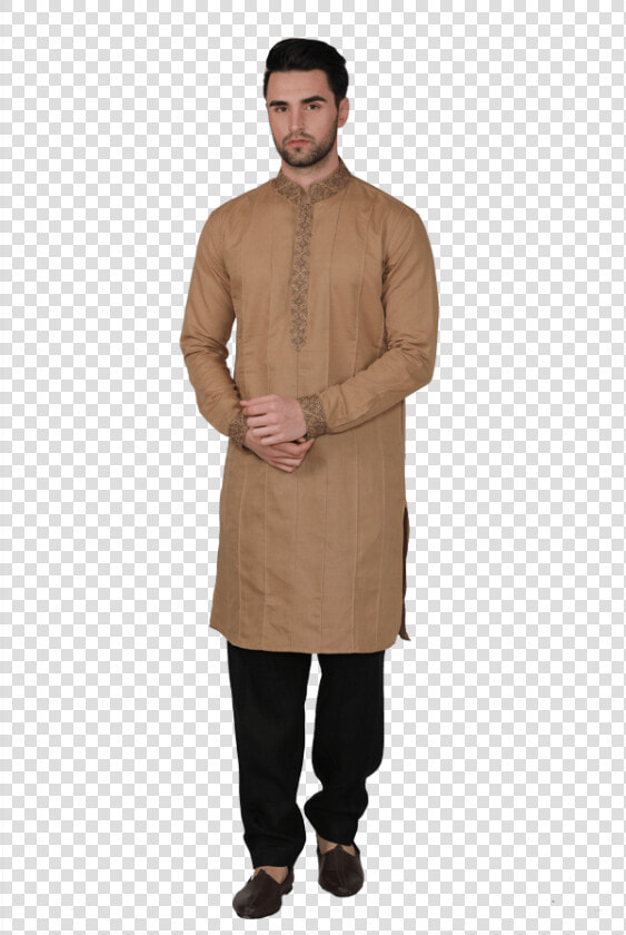 Brown Kurta Black Pajama  HD Png DownloadTransparent PNG