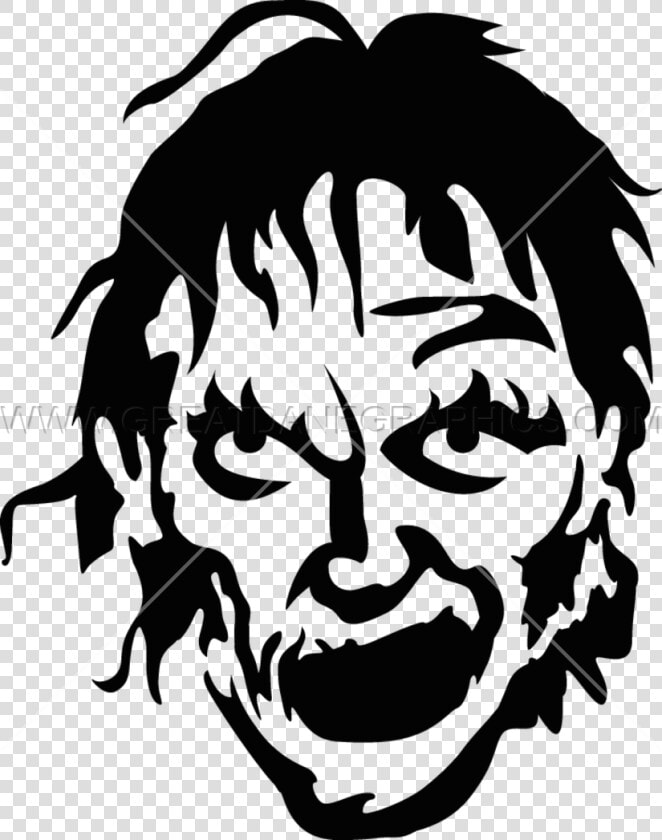 Grin Production Ready Artwork   Zombie Black And White  HD Png DownloadTransparent PNG