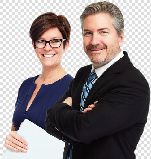 Business Woman With Short Brown Hair Glasses And Blue   Broker  HD Png DownloadTransparent PNG