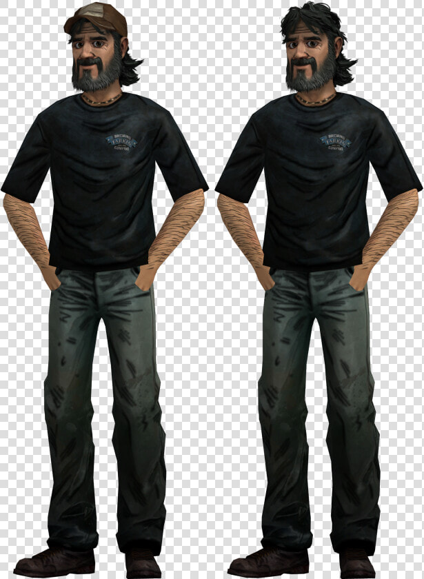 I Did A Custom Edit Of Twd2 Kenny Where He Wears Luke   Leon S Kennedy Art  HD Png DownloadTransparent PNG