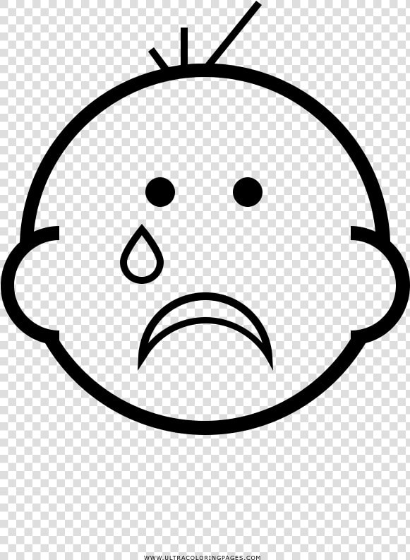 Baby Crying Coloring Page   Llanto De Un Bebe Para Colorear  HD Png DownloadTransparent PNG