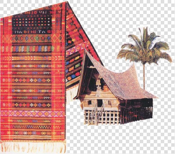 Rumah Adat Batak Dan Ulos  HD Png DownloadTransparent PNG