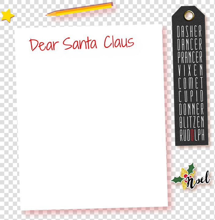 Dear Santa Letter  Dear Santa Claus  Christmas Letter   Carmine  HD Png DownloadTransparent PNG