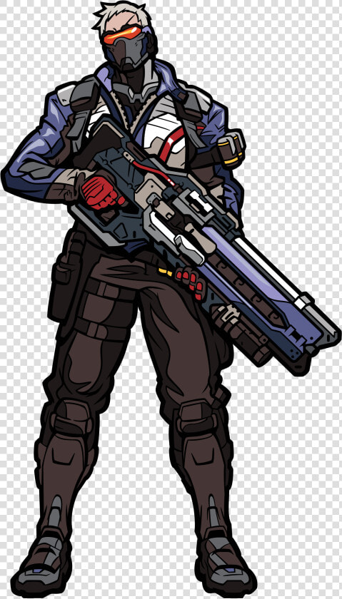 Transparent Soldier 76 Png   Overwatch Soldier 76 Art  Png DownloadTransparent PNG