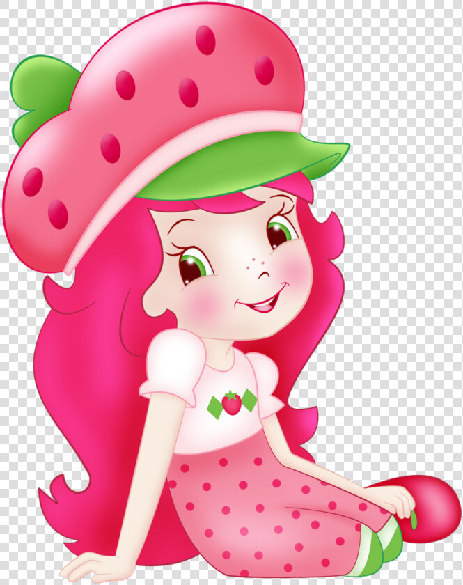 Transparent Strawberry Shortcake Clipart   Strawberry Shortcake Cartoon Png  Png DownloadTransparent PNG