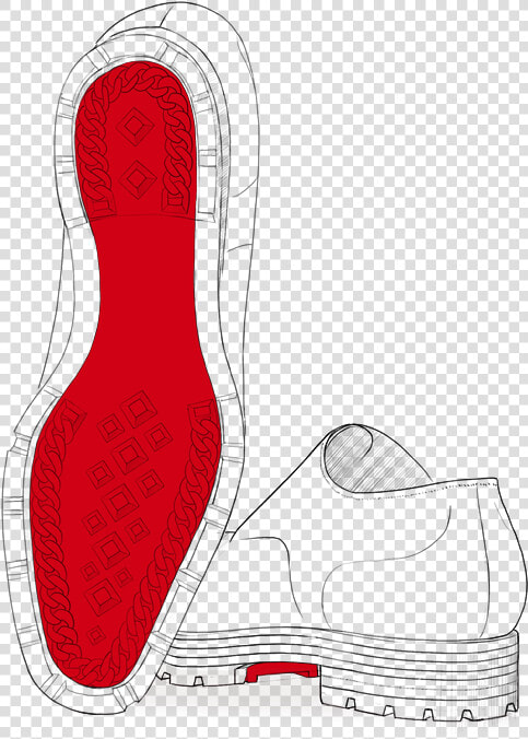 Transparent Sneaker Clipart   Louboutin Shoes Draw Men  HD Png DownloadTransparent PNG