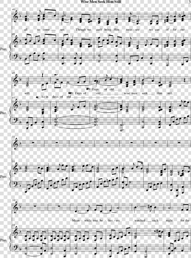 Sheet Music Picture   Fear Not This Night Sheet  HD Png DownloadTransparent PNG