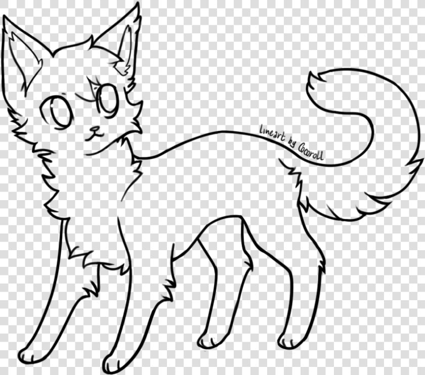 Cute Lineart Cat Base For Free Download Png Scared   Cat Drawing Base  Transparent PngTransparent PNG