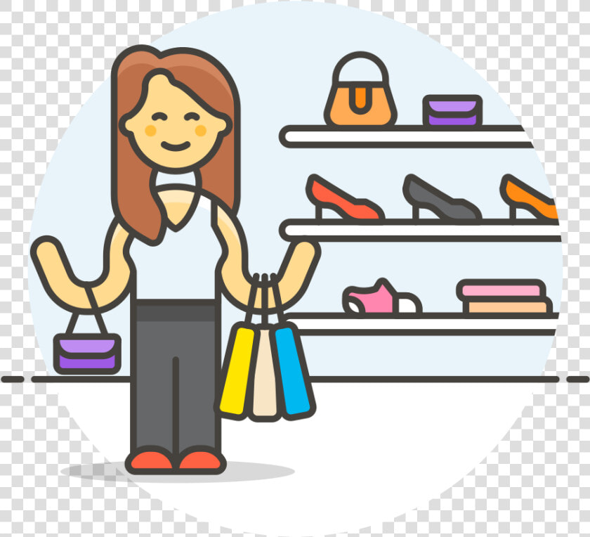 Shopping Shoes Woman Icon   Woman Shopping Icon Png  Transparent PngTransparent PNG