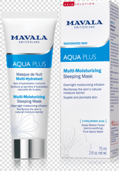 Aqua Plus Multi moisturizing Sleeping Mask   Mavala  HD Png DownloadTransparent PNG