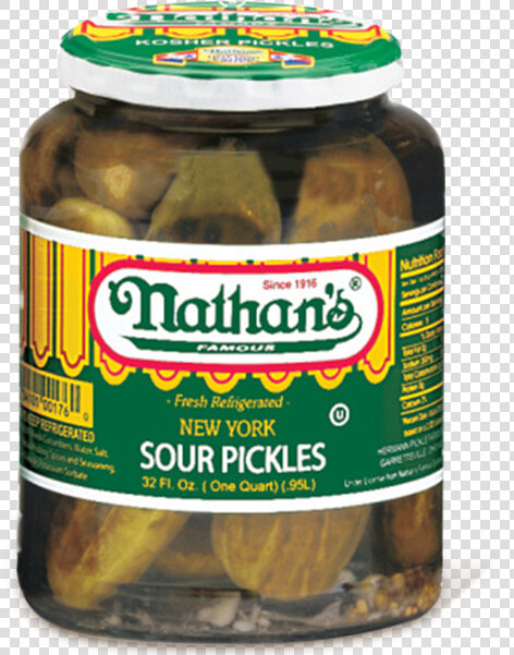 New York Sour Pickles   Nathan  39 s Half Sour Pickles  HD Png DownloadTransparent PNG