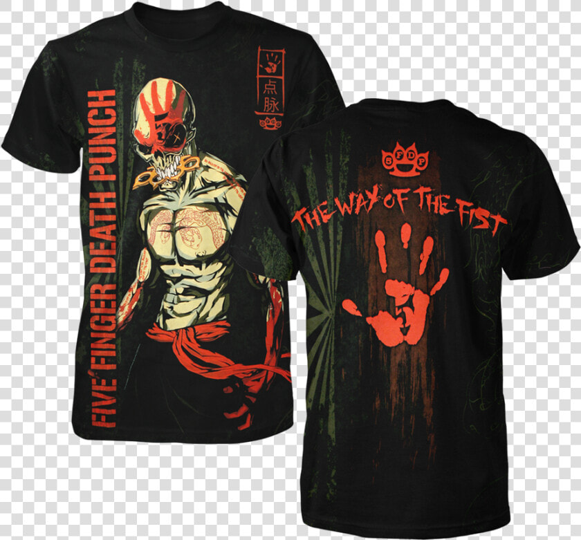 Ninja All Over Tee   Five Finger Death Punch Hand Print  HD Png DownloadTransparent PNG