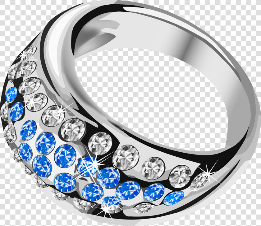 Silver Ring With Blue Diamond Png Image   Chandi Jewellery Png  Transparent PngTransparent PNG