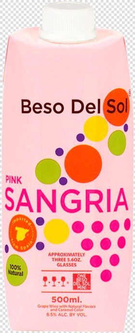 Beso Del Sol Rose Sangria Tetra Pack   Beso Del Sol Sangria  HD Png DownloadTransparent PNG