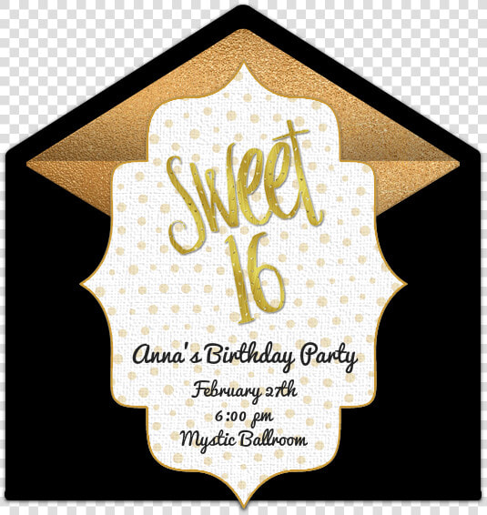 16th Birthday Invites Ideas  HD Png DownloadTransparent PNG