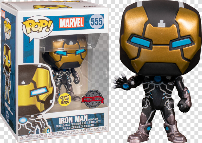 Iron Man Mk39 Glow In The Dark Pop Vinyl Figure   Funko Pop Iron Man Glow In The Dark  HD Png DownloadTransparent PNG