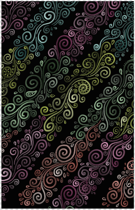 Psychedelic Pastel Rainbow Poster 23 X36   Paisley  HD Png DownloadTransparent PNG