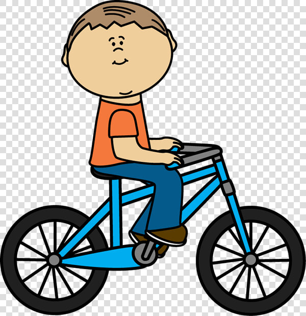 Boy Riding A Bicycle   Ride My Bike Clipart  HD Png DownloadTransparent PNG