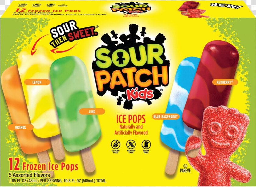 Sour Patch Kids Ice Pops  HD Png DownloadTransparent PNG