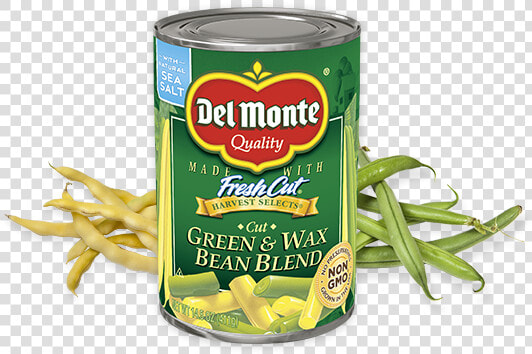 Cut Green  amp  Wax Beans   Del Monte Wax And Green Beans  HD Png DownloadTransparent PNG