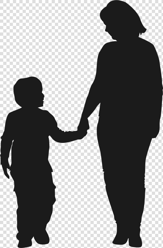 Mother Child Silhouette Son   Mother And Son Emoji  HD Png DownloadTransparent PNG