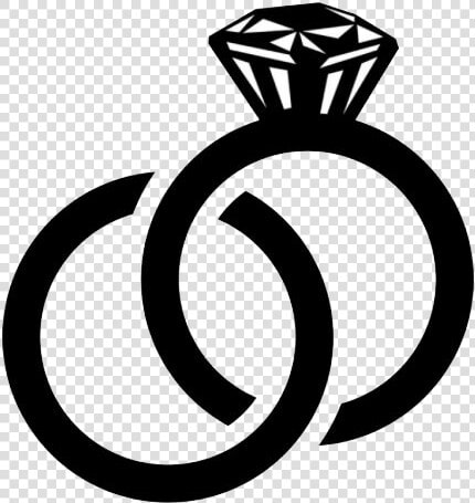 Rings   2 Wedding Rings Cartoon  HD Png DownloadTransparent PNG