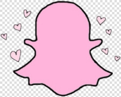  snap  chat  snapchat  pink  pastel  heart  hearts   Snapchat Tumblr Logo  HD Png DownloadTransparent PNG