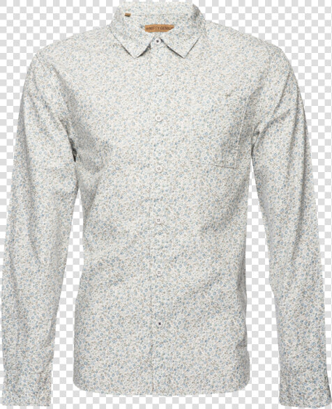 Truman Square Pocket Floral Print In Blue   Long sleeved T shirt  HD Png DownloadTransparent PNG