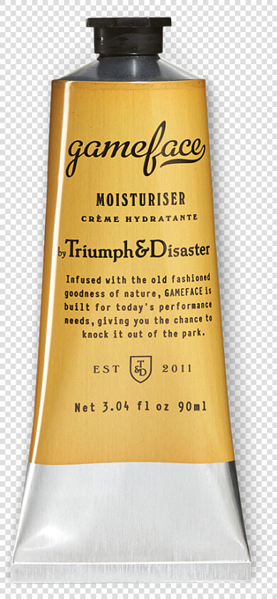 Triumph  amp  Disaster Gameface Moisturiser Tube  HD Png DownloadTransparent PNG