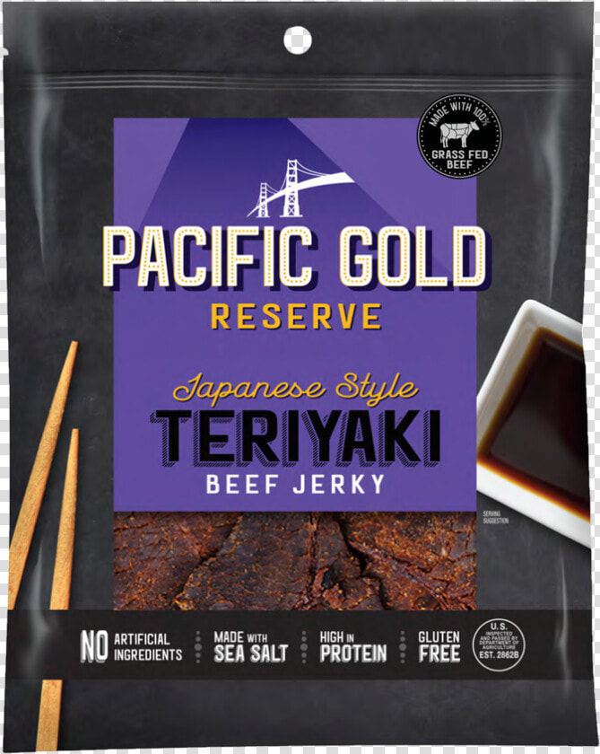 Japanese jerky   Pacific Gold Reserve Beef Jerky  HD Png DownloadTransparent PNG