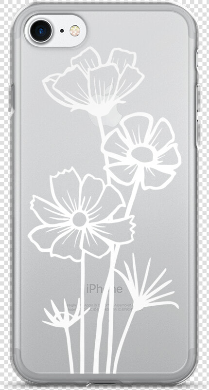 Pc123 White Cosmos 7 Mockup Back Iphone 7   Mobile Phone Case  HD Png DownloadTransparent PNG