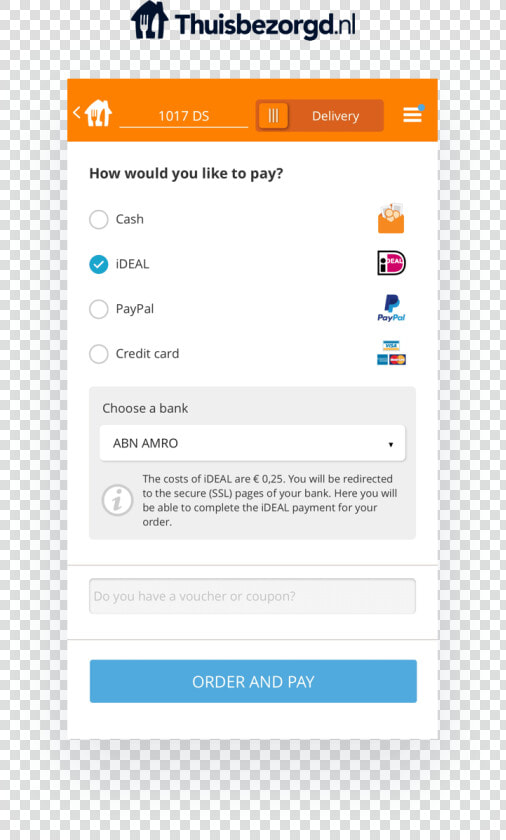 Popular Payment Methods At Just Eat Checkout  HD Png DownloadTransparent PNG