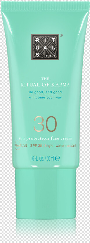 The Ritual Of Karma Sun Protection Face Cream 30 title   Rituals Of Karma Face Cream  HD Png DownloadTransparent PNG