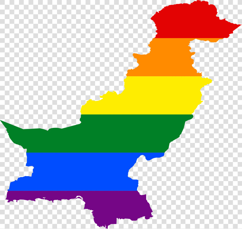 Lgbt Flag Map Of Pakistan   Pakistan Map Svg  HD Png DownloadTransparent PNG