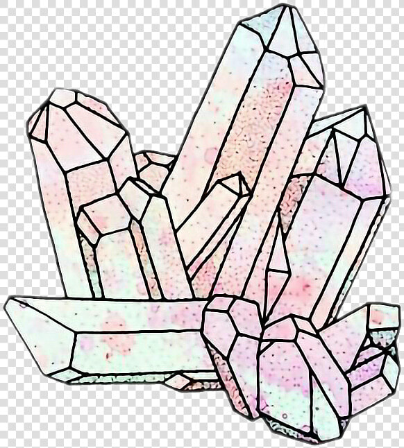  crystal  cristales  gems  gemas  tumblr  freetoedit   Crystal Drawing Transparent Background  HD Png DownloadTransparent PNG