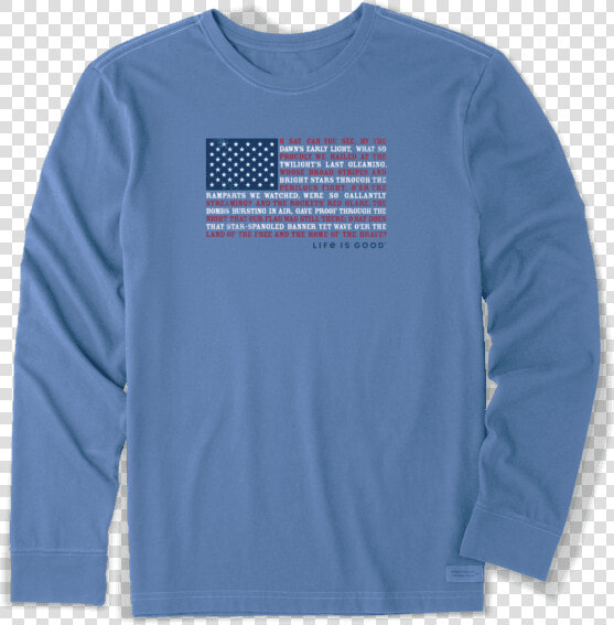 Women S Anthem Flag Long Sleeve Crusher Tee  HD Png DownloadTransparent PNG