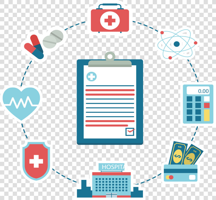 Icons Of Medical Computer Health Medicine Circle Clipart   Bar Chart For Universal Health Coverage Reports  HD Png DownloadTransparent PNG