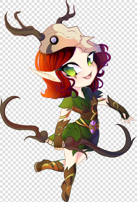 My Friend Drew Chibi Grovewarden Ember   Cartoon  HD Png DownloadTransparent PNG