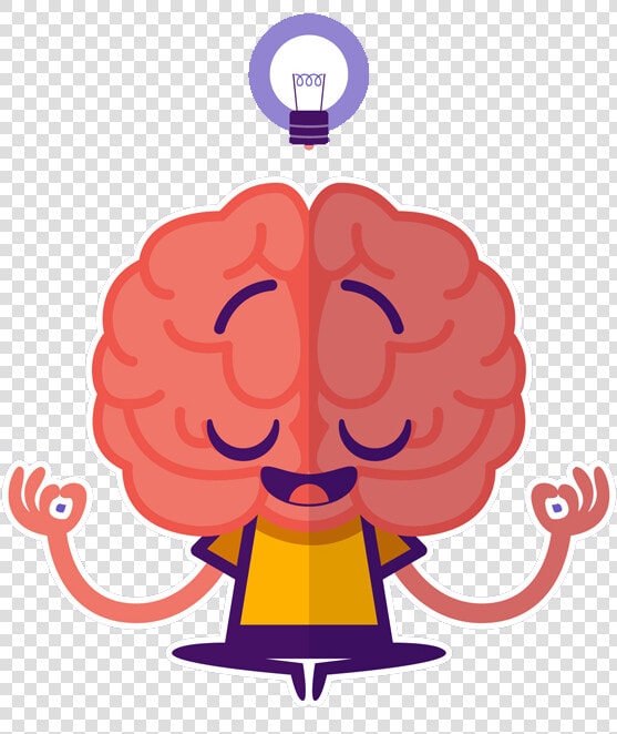 You Ll Be Happier  amp  More Productive   Brain Cartoon Transparent Background  HD Png DownloadTransparent PNG