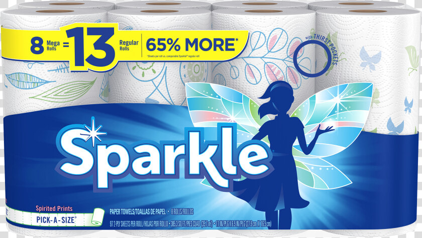 Sparkle Paper Towels 6 Rolls  HD Png DownloadTransparent PNG