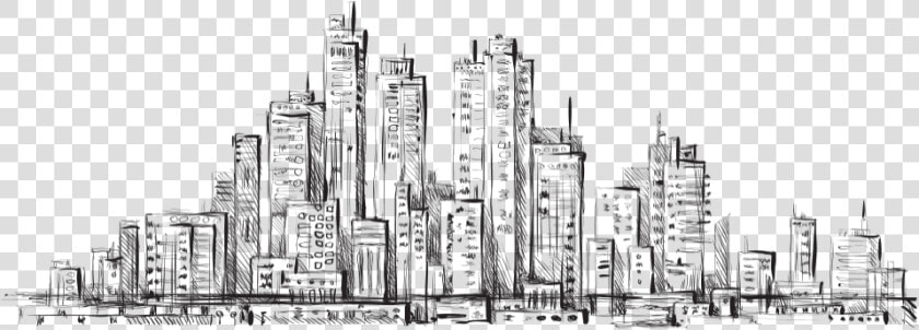 Cityscape Clipart Picsart Editing   Sketch City  HD Png DownloadTransparent PNG