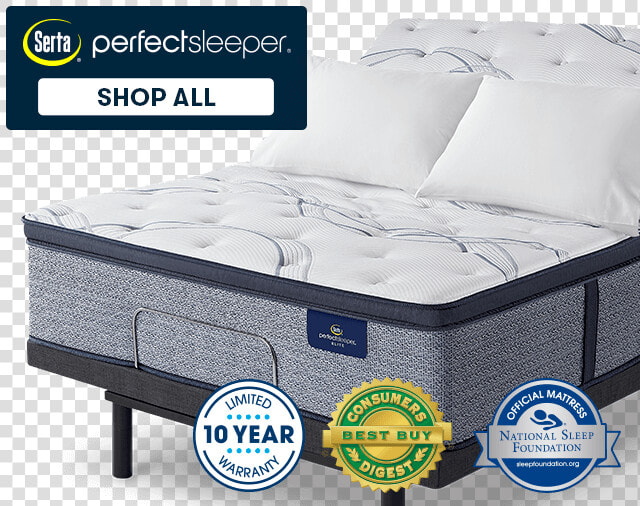 Perfect Sleeper Mattress On Adjustable Base   Mattress  HD Png DownloadTransparent PNG