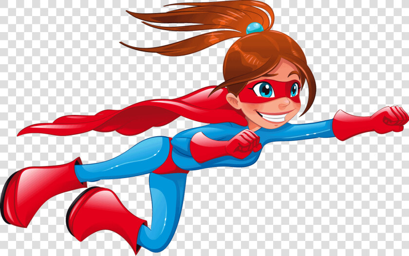 Superhero Girl Cliparts   Super Hero Girl Cartoon  HD Png DownloadTransparent PNG