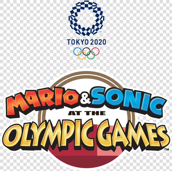 Mario And Sonic At The Olympic Games Tokyo 2020 Logo   Mario  amp  Sonic At The Olympic Games  HD Png DownloadTransparent PNG