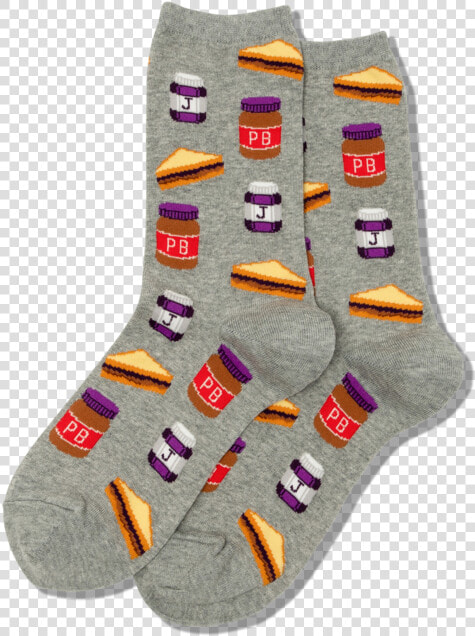 Women S Peanut Butter And Jelly Socks Class Slick   Sock  HD Png DownloadTransparent PNG