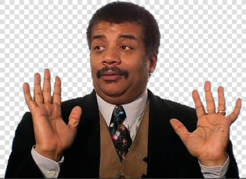 Neil Degrasse Tyson Hands Up Gif   Png Download   Neil Degrasse Tyson Meme  Transparent PngTransparent PNG