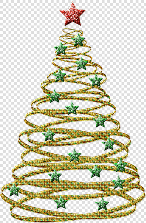 Transparent Gold Christmas Tree With Green Stars Png   Transparent Background Gold Christmas Tree Clip Art  Png DownloadTransparent PNG