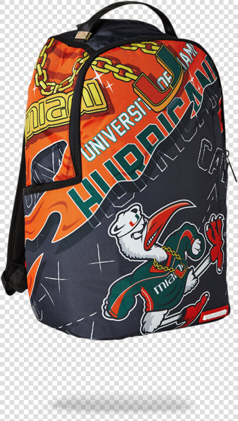 Miami Hurricanes Sprayground Backpack  HD Png DownloadTransparent PNG